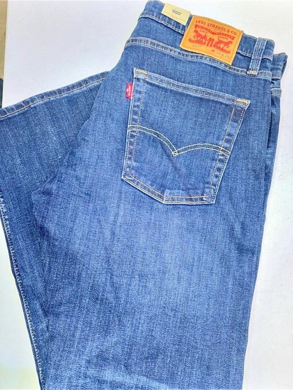 Levi's 513 Slim Straight in Blue Waist 34